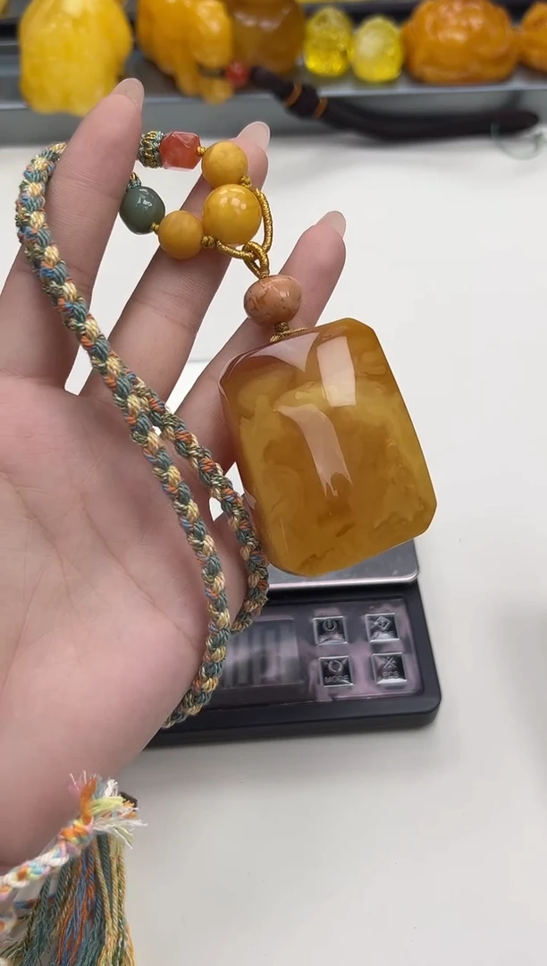 裸石琥珀未镶嵌天然琥珀蜜蜡吊坠