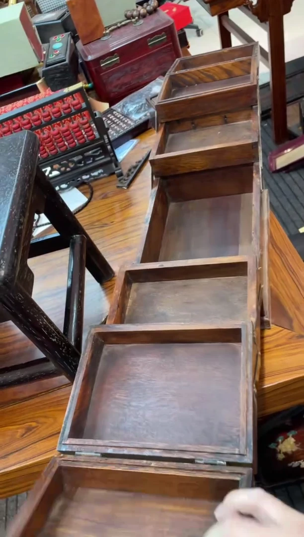 【闪购商品】木花梨木折叠百宝箱