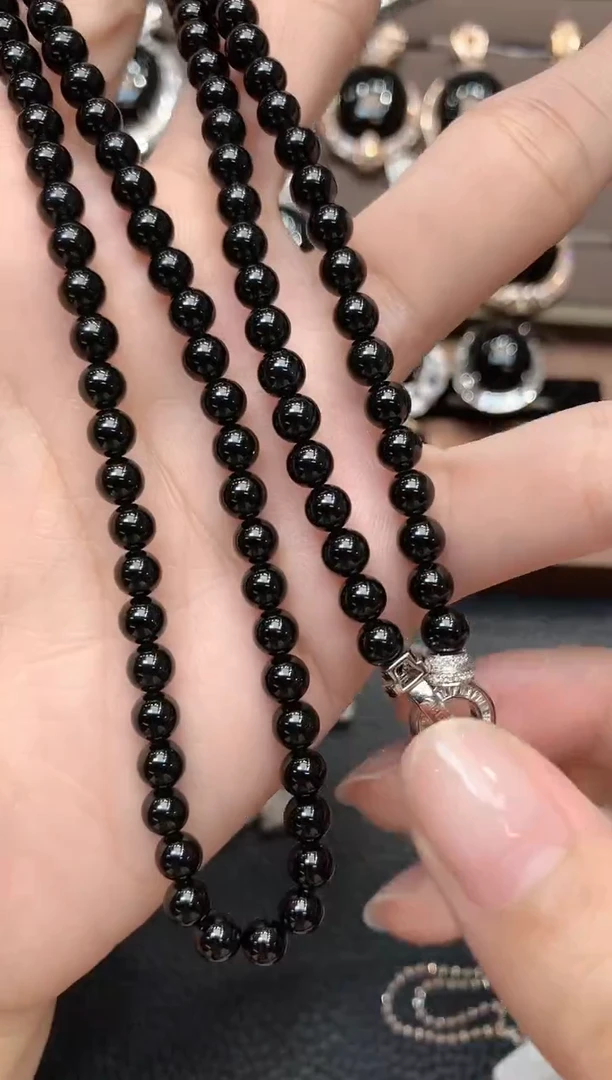 项链18K金镶嵌翡翠琬*D45