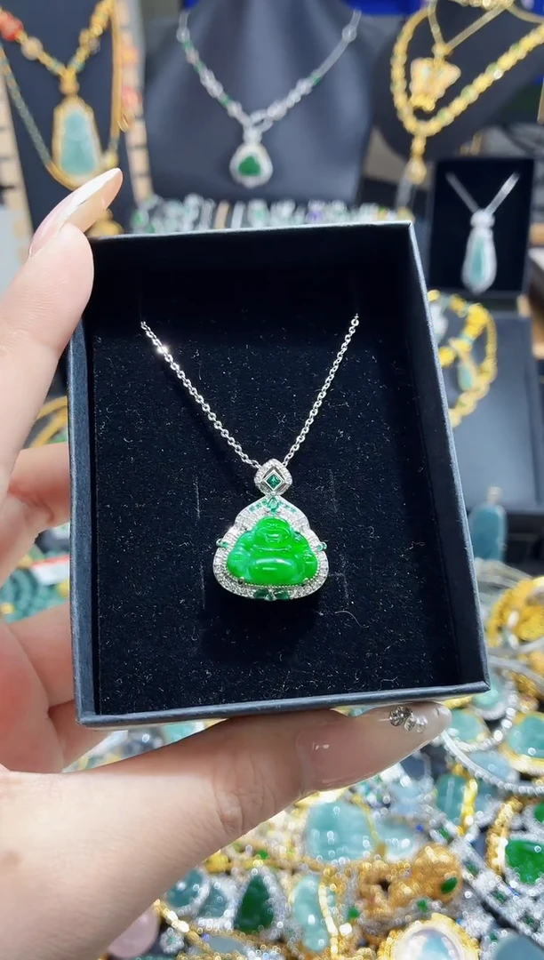 翡翠未镶嵌吊坠(不含链)天然翡翠a货 多样性发其一