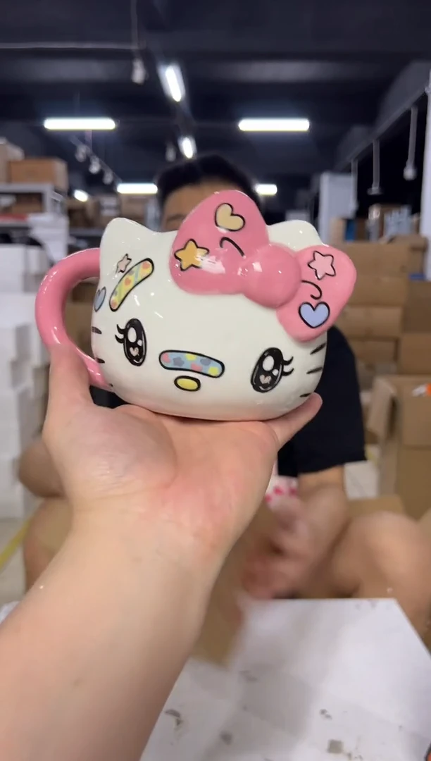 瓷片陶瓷创可贴kt头杯