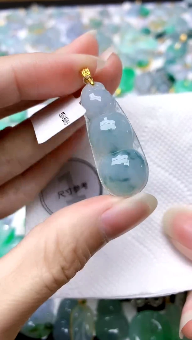 颈饰银S925镶嵌翡翠天然A货翡翠