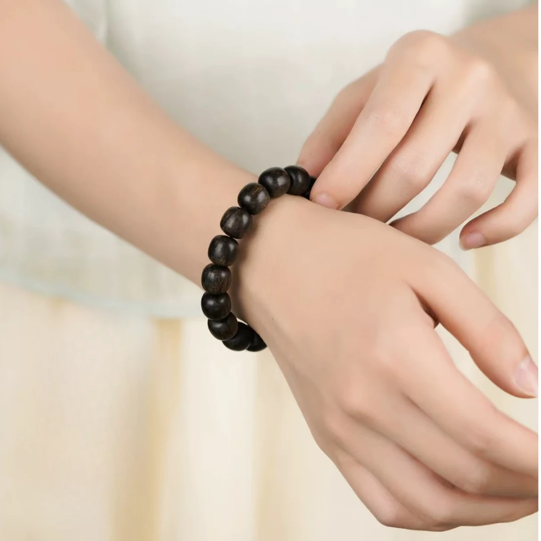 野生越南芽庄七星雷料白棋沉水10单圈沉香木（纹理随型发其一）