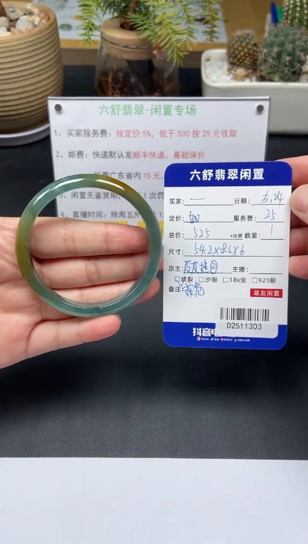 翡翠手镯未镶嵌D2511303