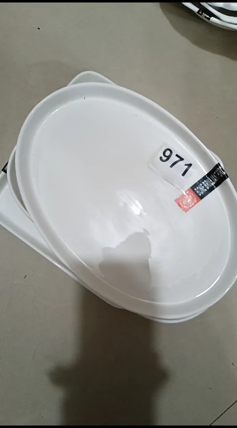 瓷糖***包三个白色盘子971