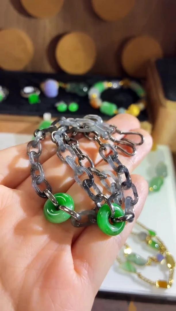 未镶嵌手链翡翠手链（多样性发货发一条）