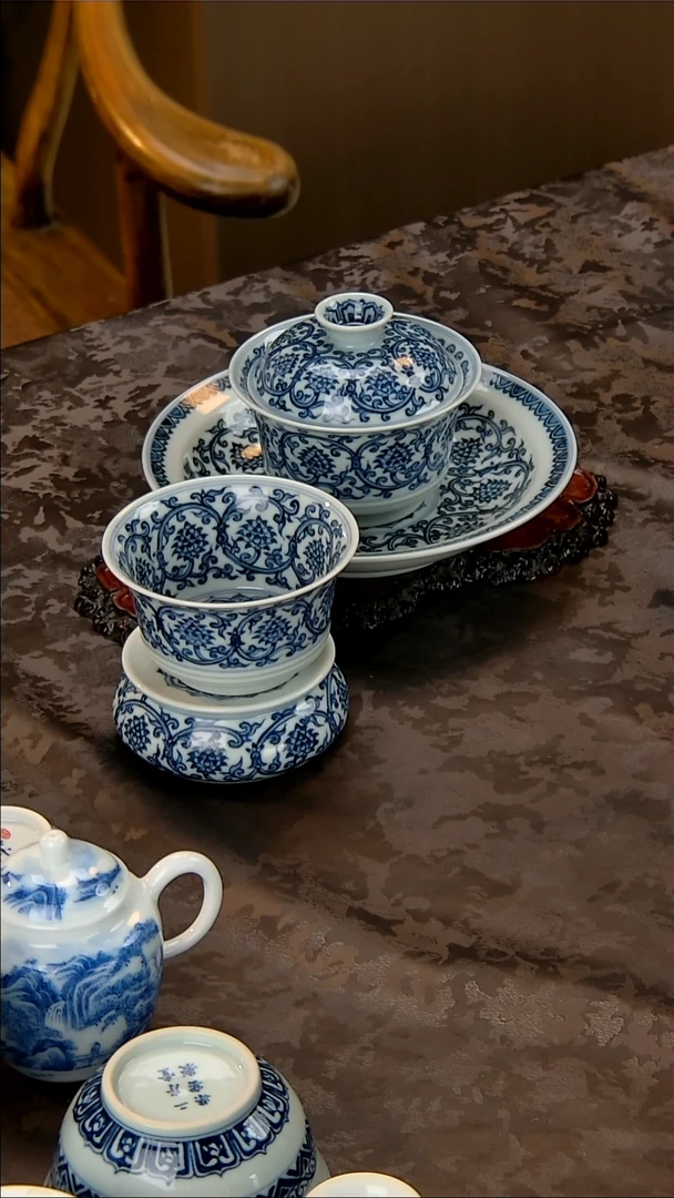 景土缠枝莲四件套