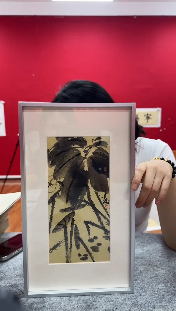 国画y天津人美-雷奇骏小品带框花鸟作品