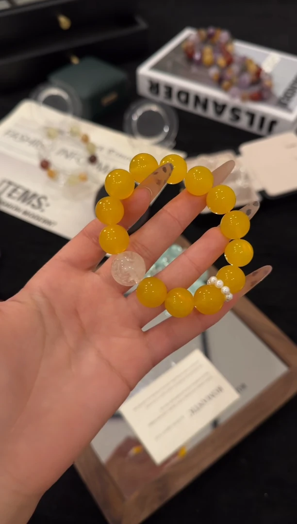 未镶嵌手链水晶黄亦玫x3502