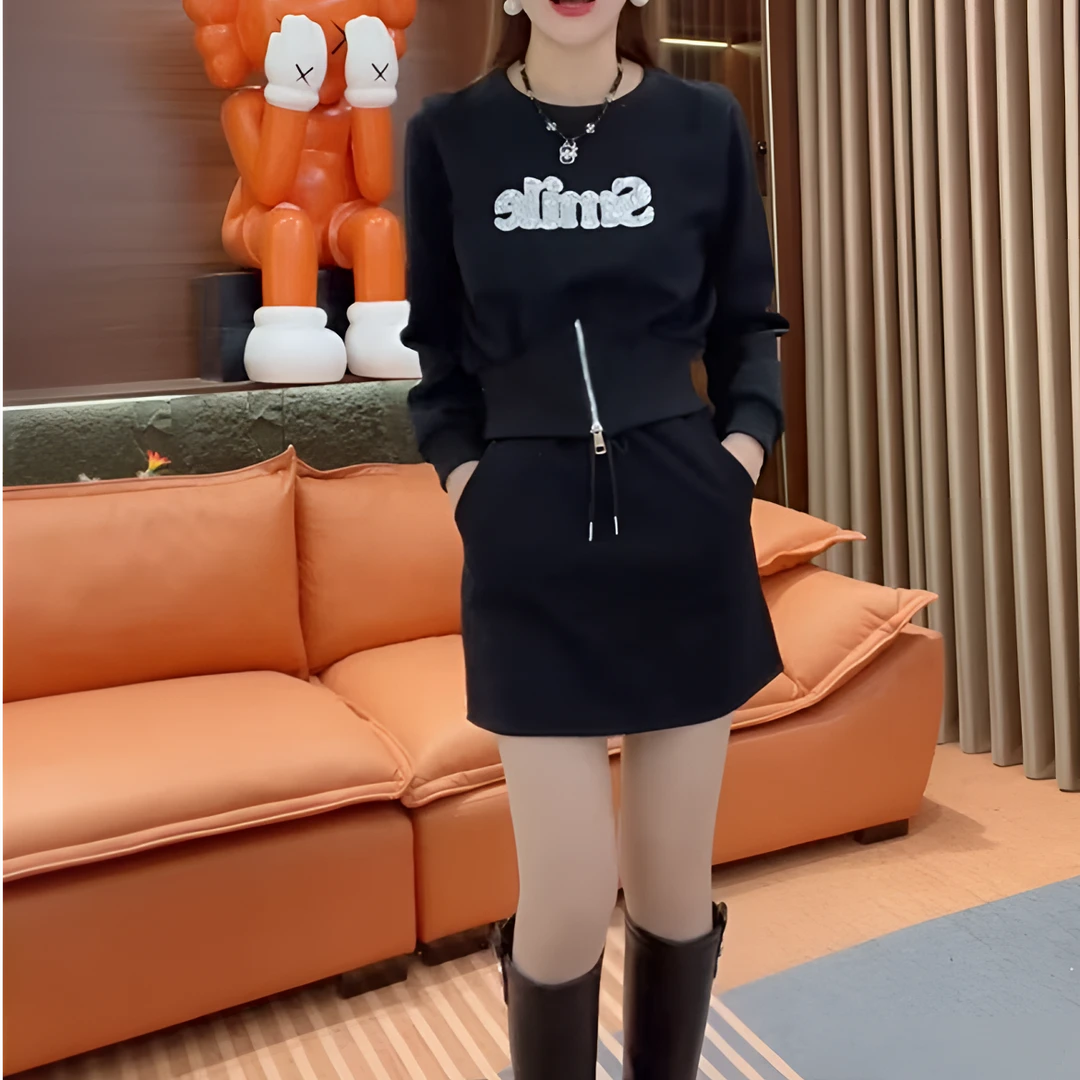 2025早春新款蚂蚁腰套装（两件套）气质显瘦时尚休闲百搭