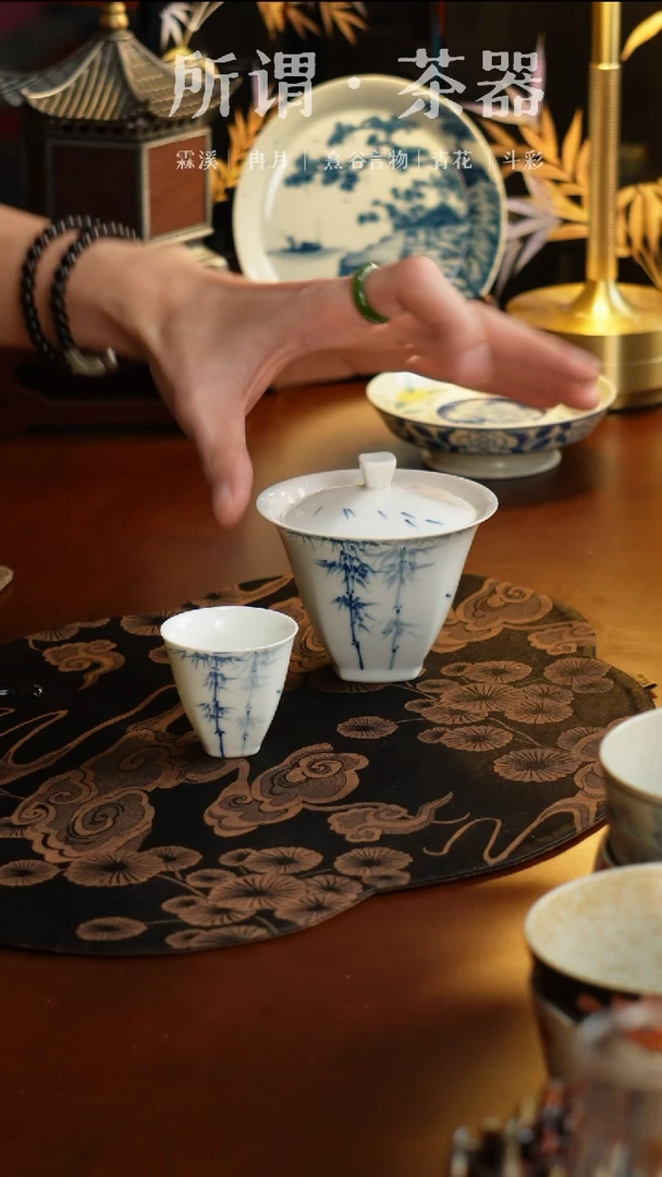 白瓷竹子一套白瓷竹子一套