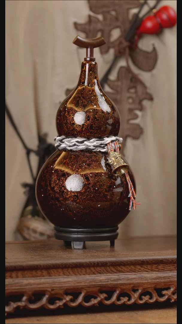 322号精品天然大漆酒葫芦一物一拍~