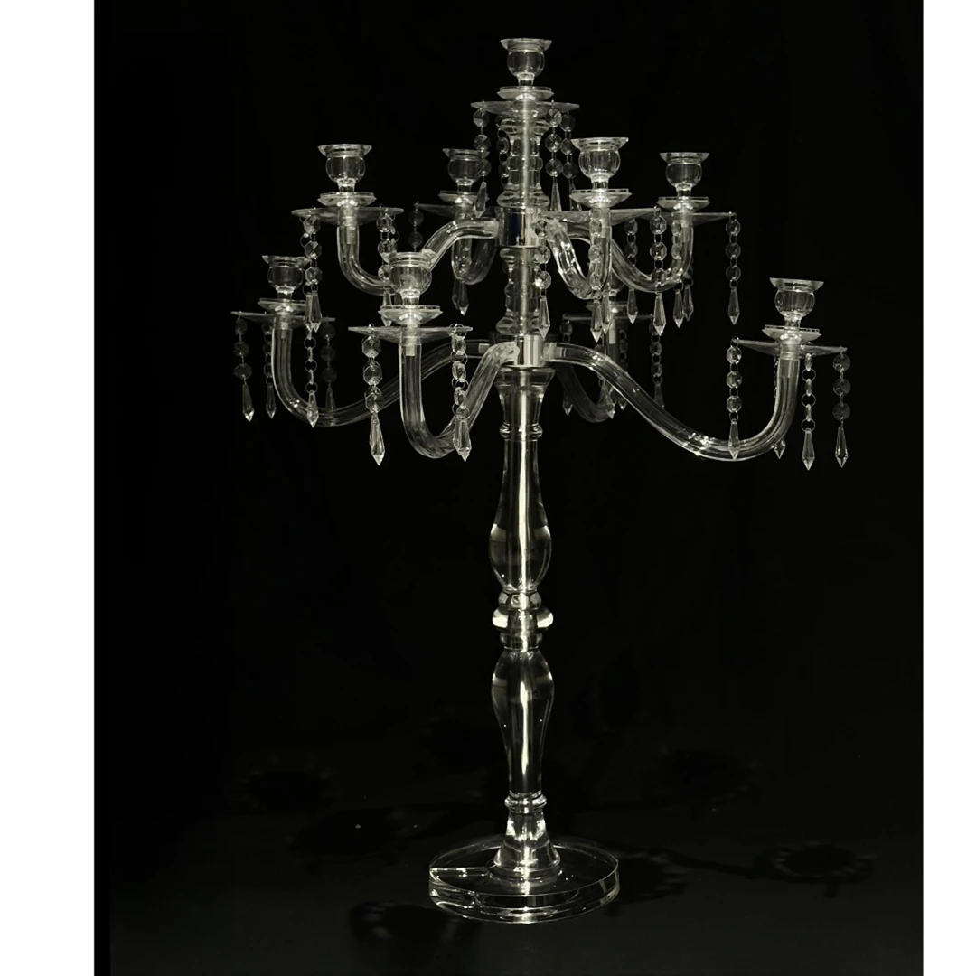 亚克力许愿大烛台丨欧式复古蜡烛台摆件丨生日求婚节日装饰