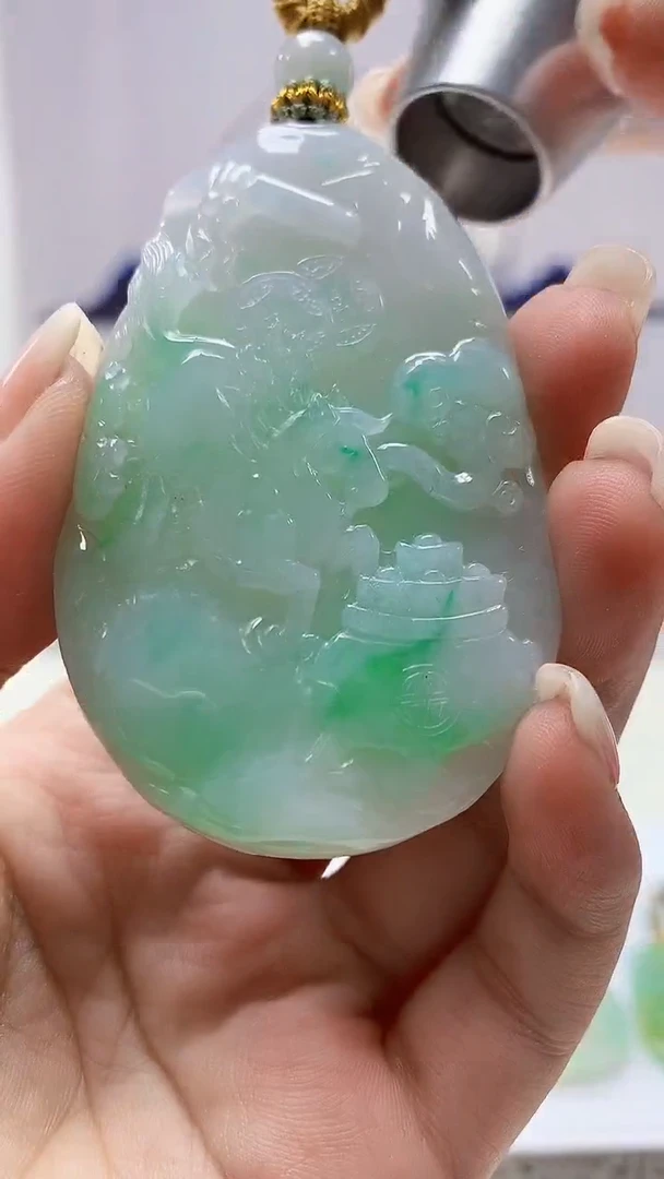 定制翡翠未镶嵌5028ms-毛货59马牌