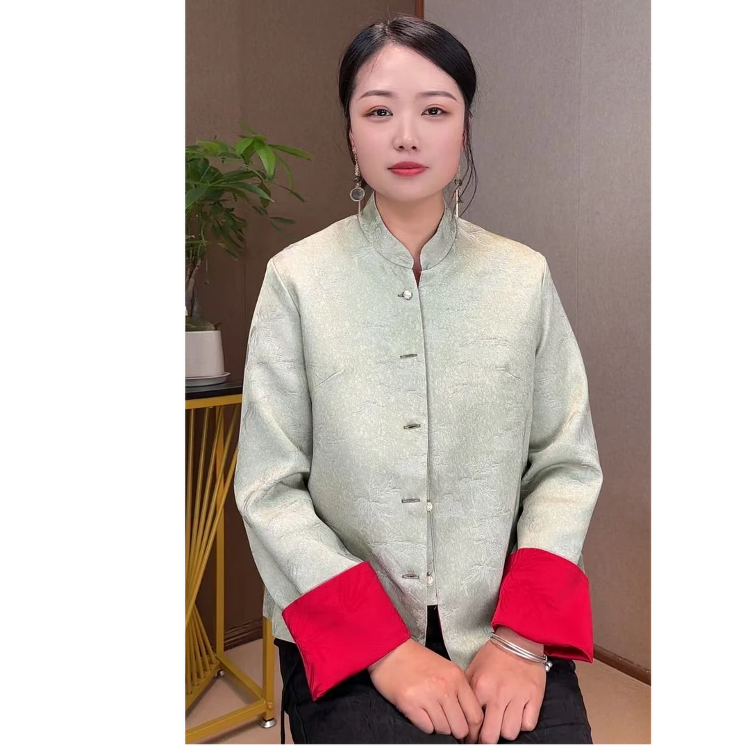 [柒品高端系列]柒品经典双面穿外套中国风上衣中式ins