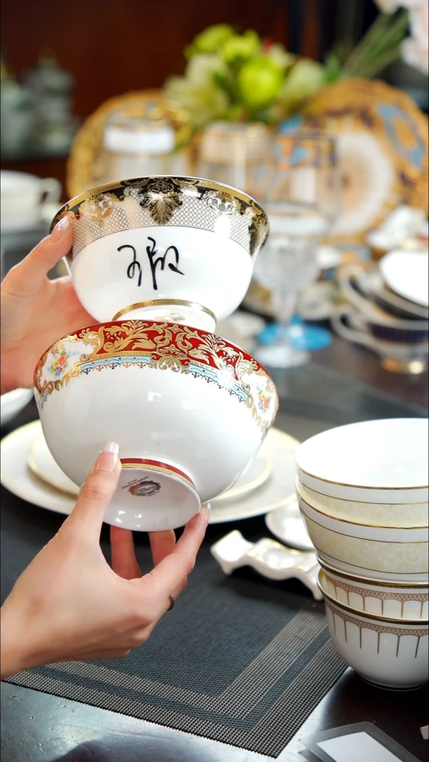 瓷片5.5英寸面碗1个+6英寸面碗1个