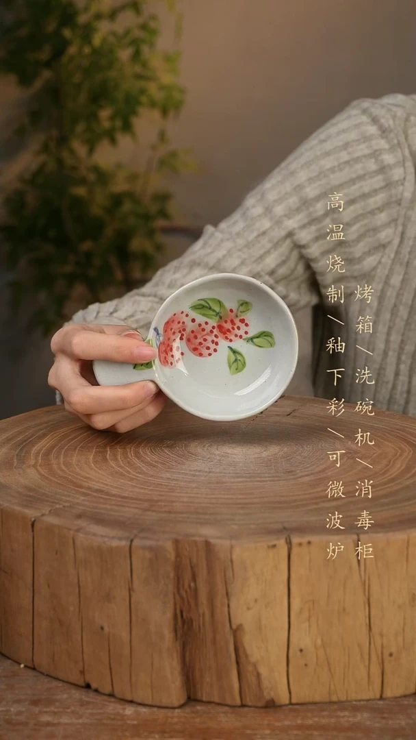 碗瓷景德镇手工手绘高温瓷釉下彩
