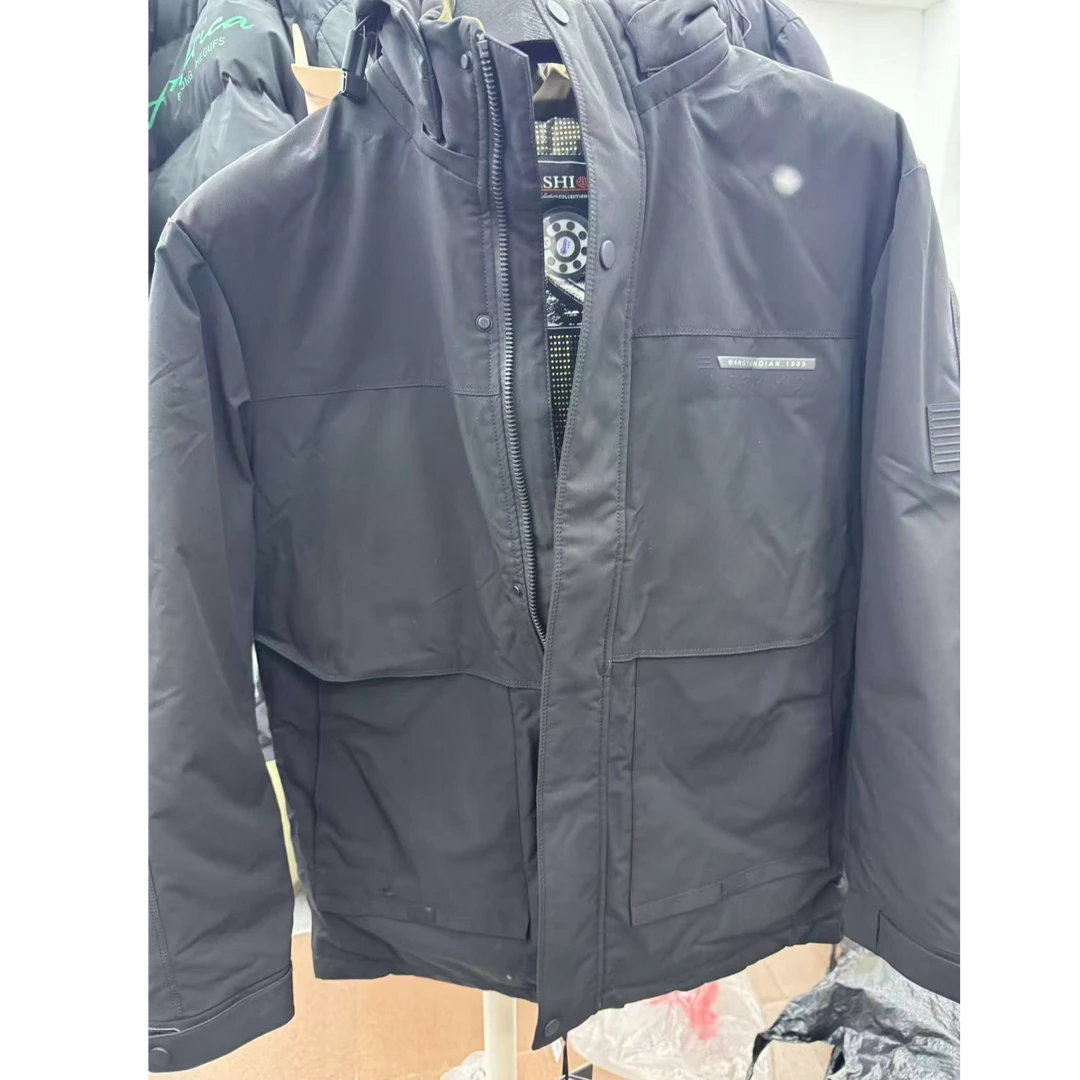 【商场撤柜】8307断码冬季鹅绒服男款户外连帽外套