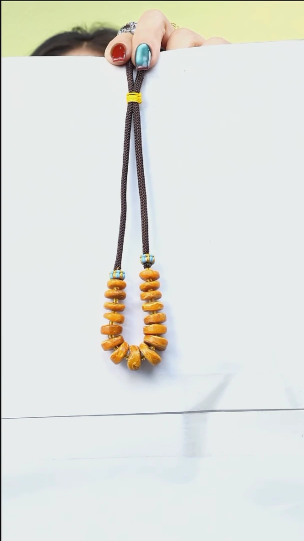 【闪购商品】琥珀颈饰未镶嵌多样性发一