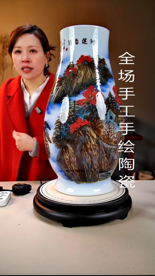 摆件陶景德镇手绘陶瓷