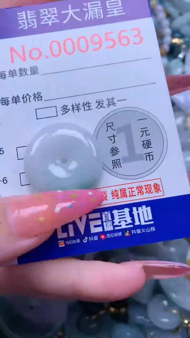 翡翠未镶嵌吊坠(不含链)9563