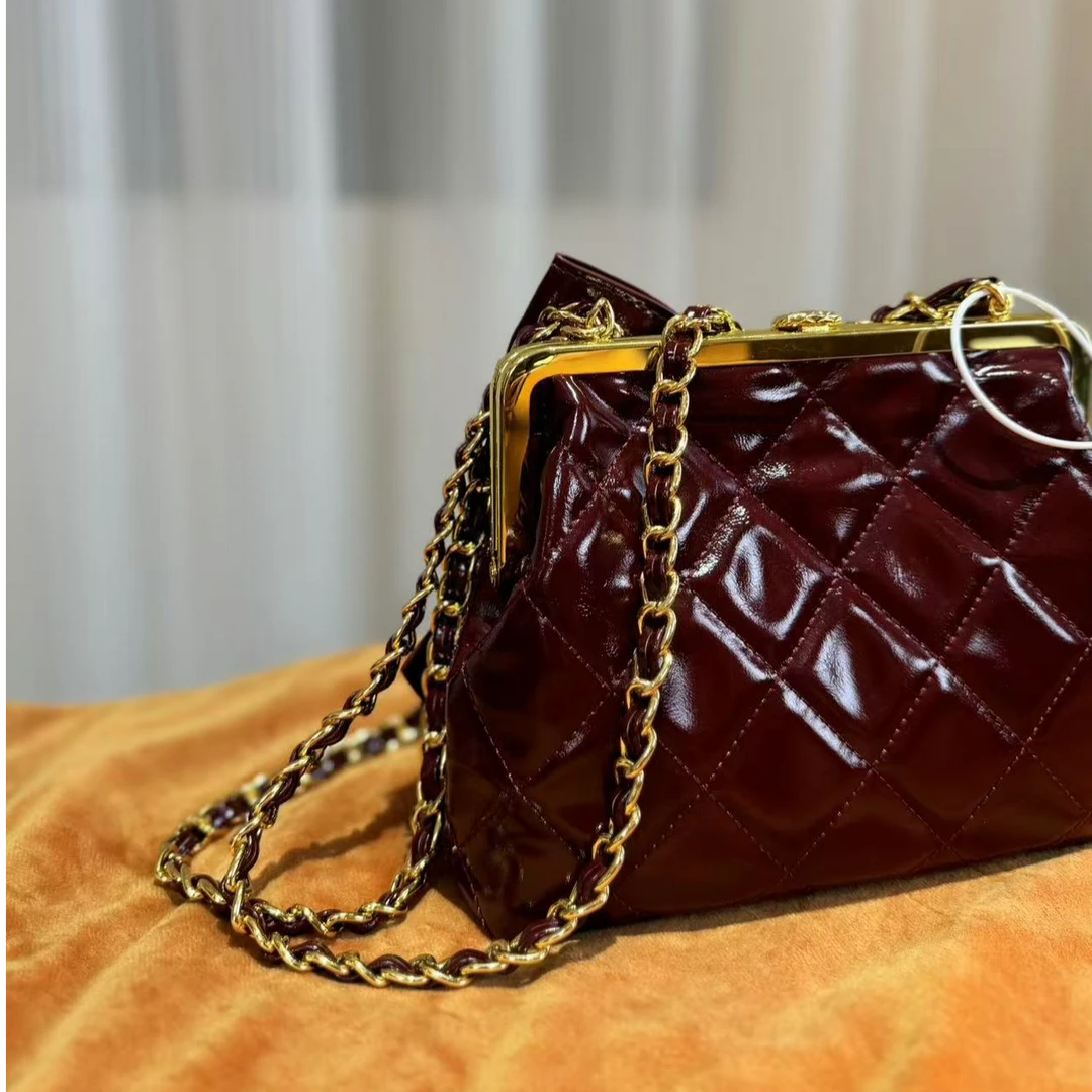 HIRMRIS手工真皮包550691-安可拉红   蝴蝶结香