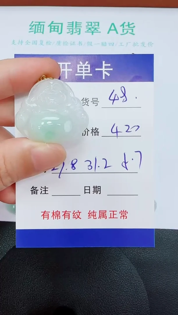吊坠(赠链)未镶嵌翡翠48