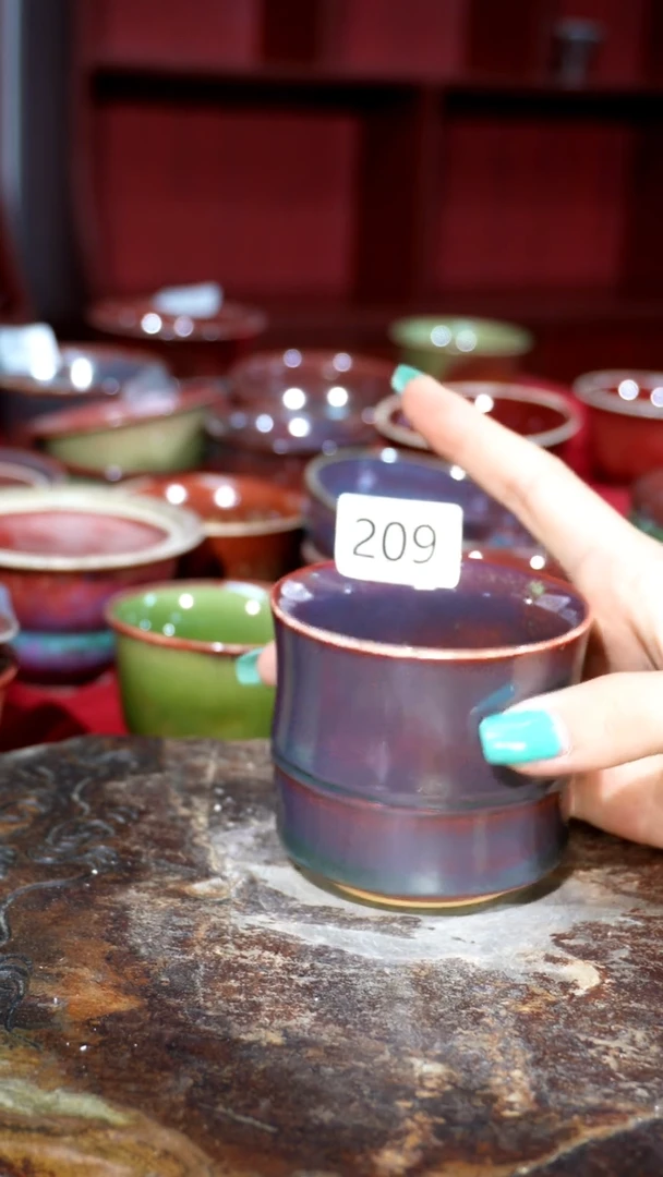 摆件精品窑变钧瓷茶器