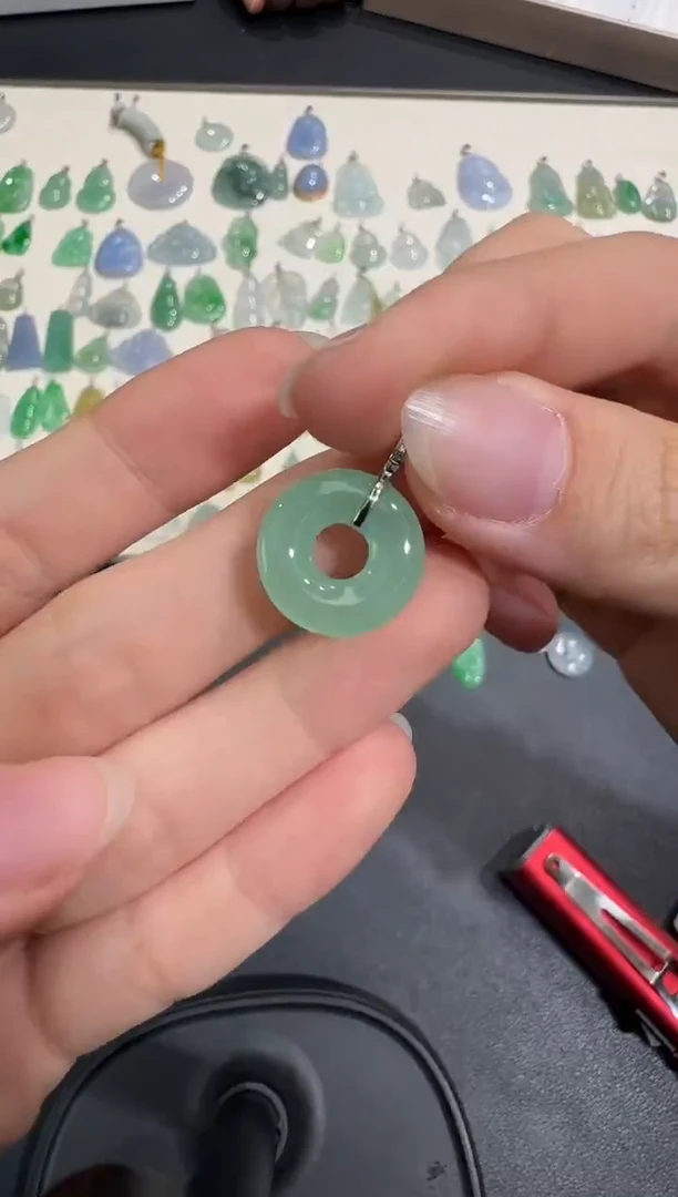 颈饰18K金镶嵌翡翠X1215-1501-553