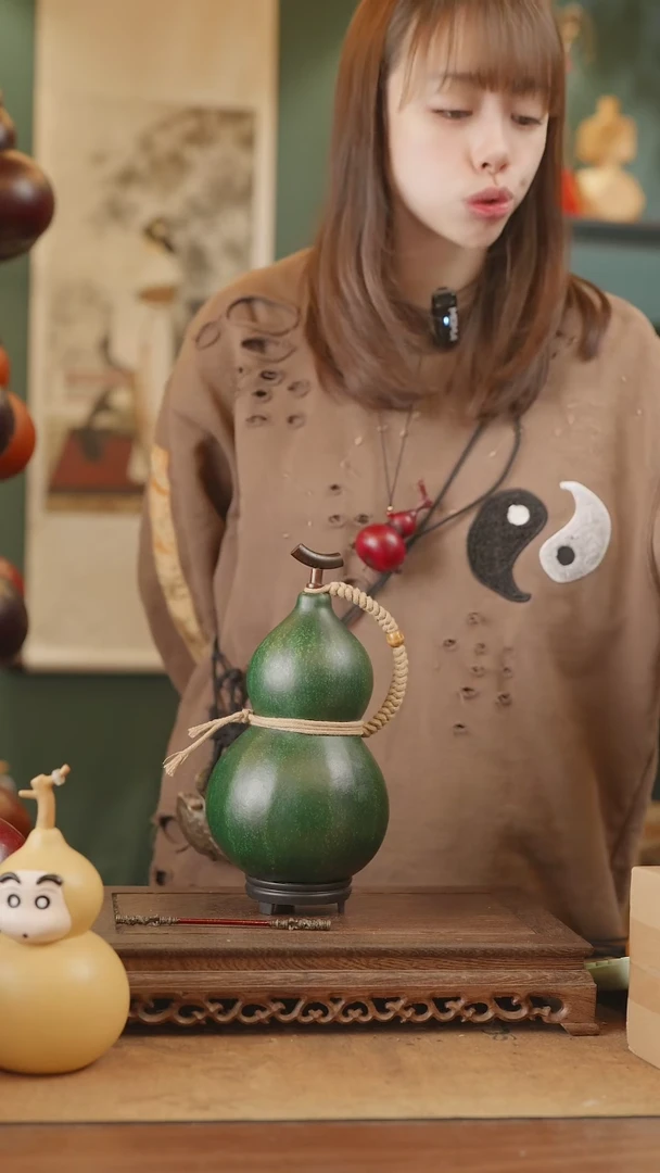 【闪购商品】176号精品天然大漆工艺防渗内胆酒葫芦~