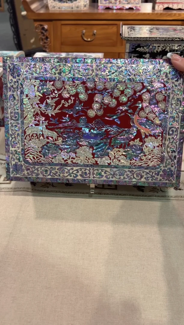 【闪购商品】鱼锁全贝底·弘贝雅螺钿漆器文化馆