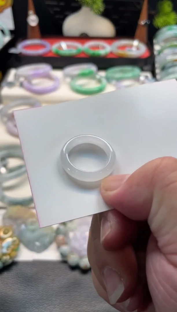 未镶嵌戒指翡翠37号链接 有纹裂 2021