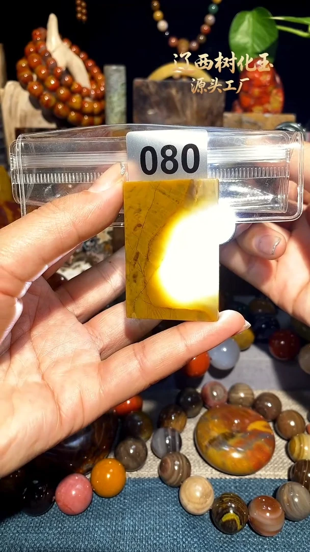 未镶嵌-硅化玉天然北票硅化玉吊坠