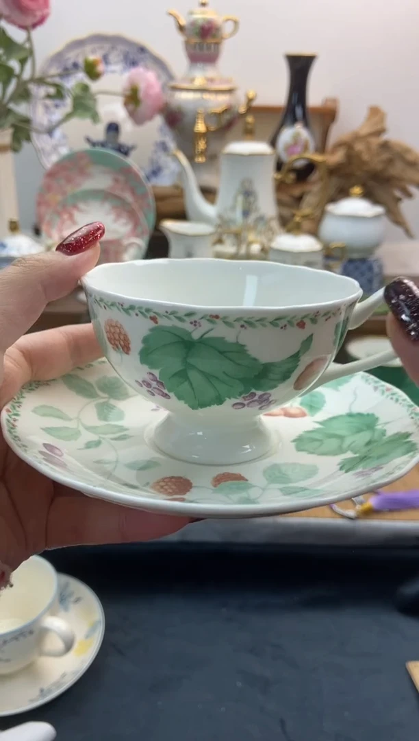 瓷片全新鸣海咖啡杯谨慎参拍，防伪帖撕毁无售后