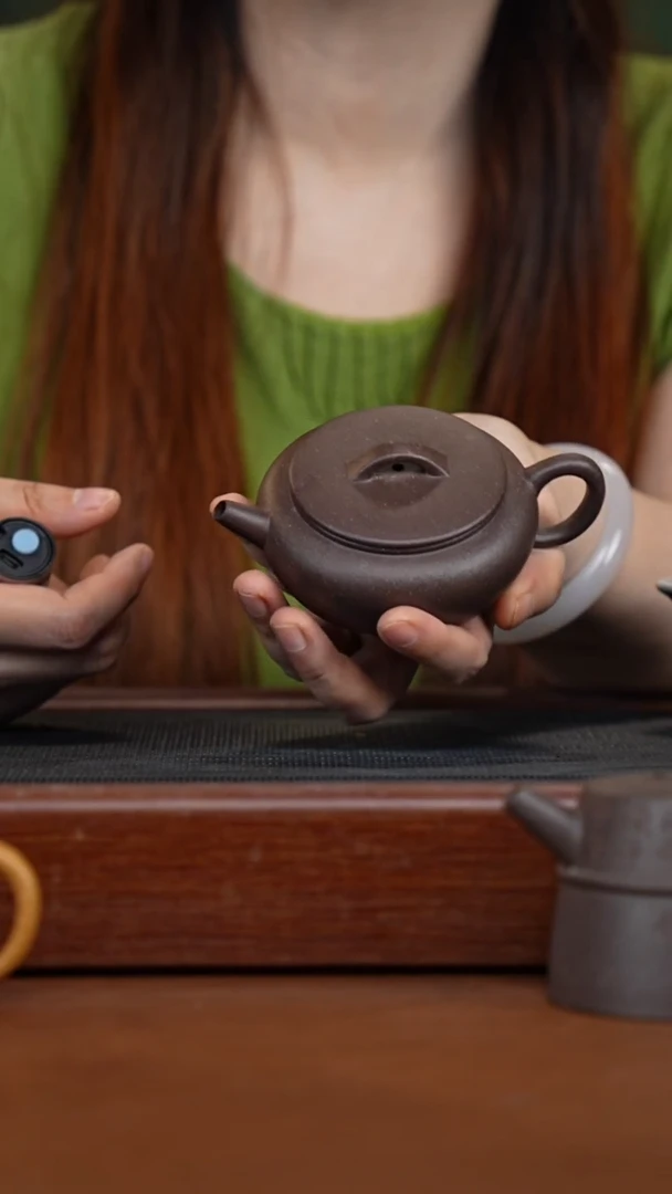 茶壶紫砂天青大彬诗意