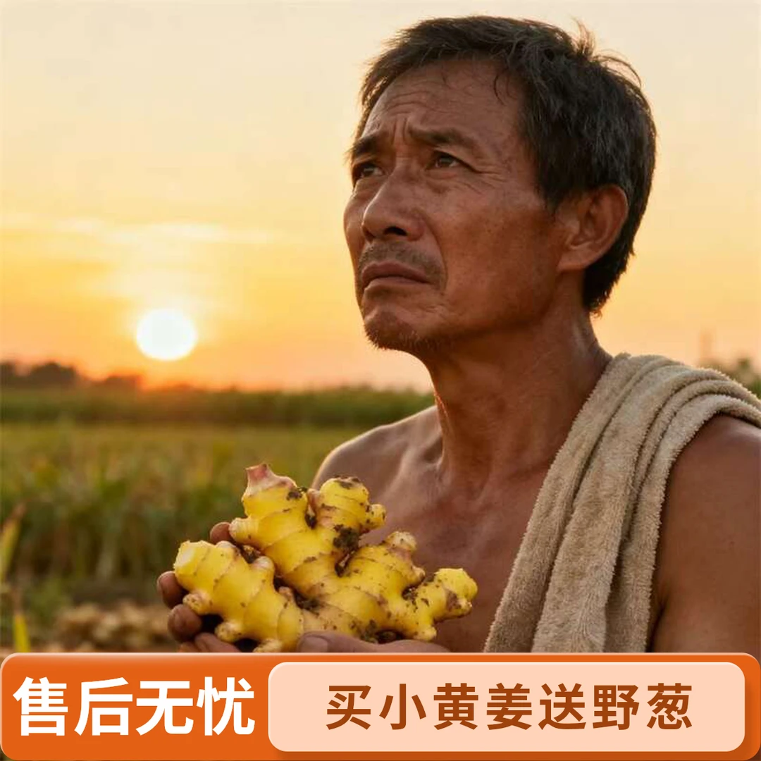 2025年【买小二黄姜送野葱】贵州特产本地高山现挖新鲜农家辛辣蔬菜