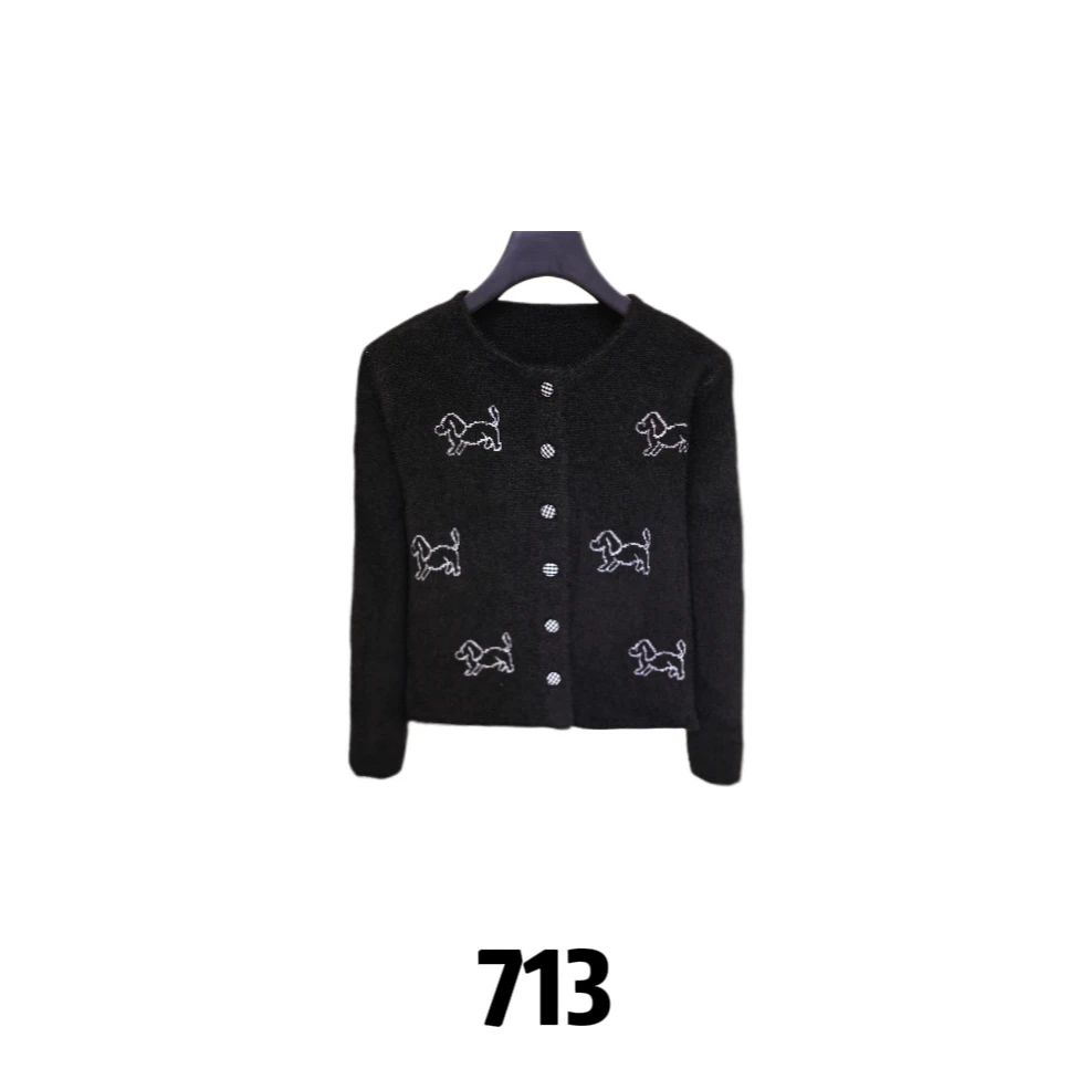 【艾丽莎定制】小香风外套宽松显瘦显高针织时尚百搭气质-713