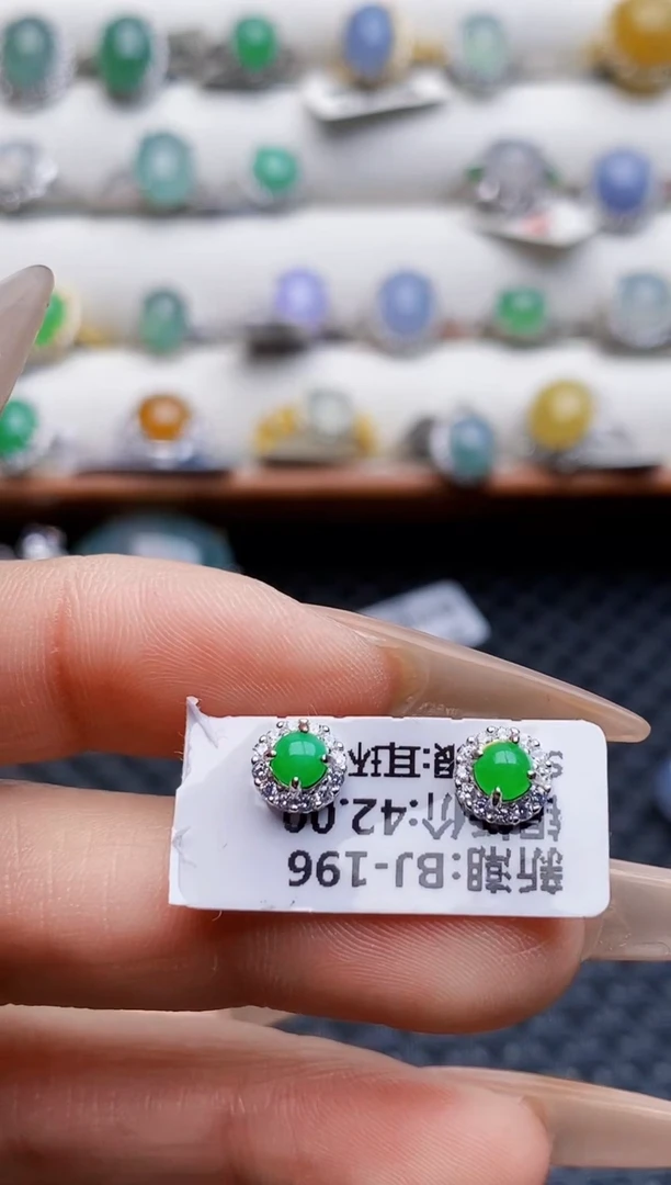 银S925镶嵌戒指翡翠2031