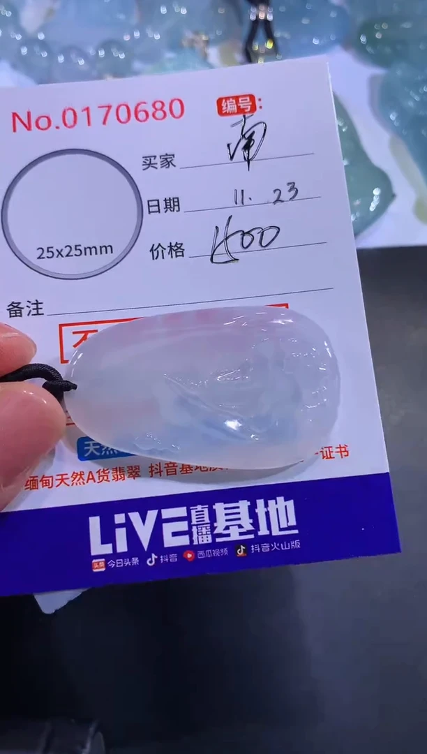 颈饰未镶嵌翡翠南**翁！
