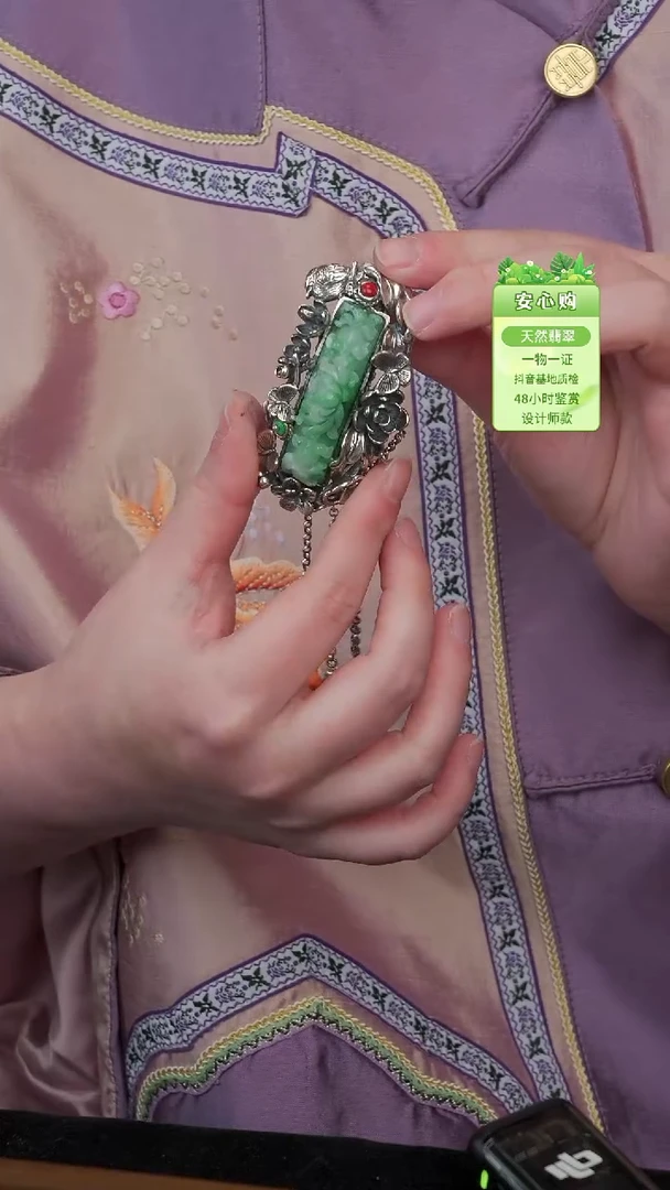 颈饰未镶嵌翡翠发夹