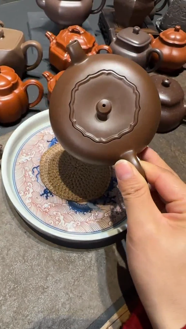 【闪购商品】紫砂茶壶柿柿如意