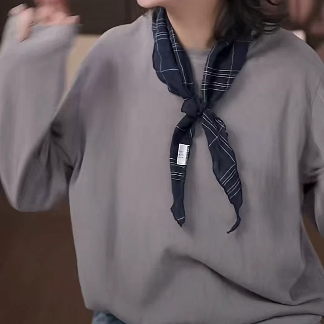 G26-061经典韩时尚休闲百搭款细格子围巾