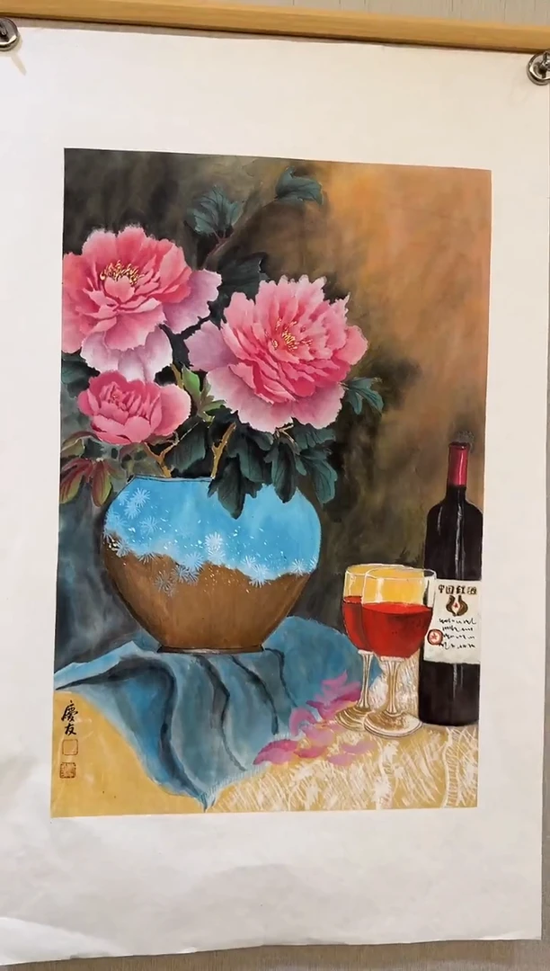 国画国画L 国画李庆友大易美术馆本人作品6