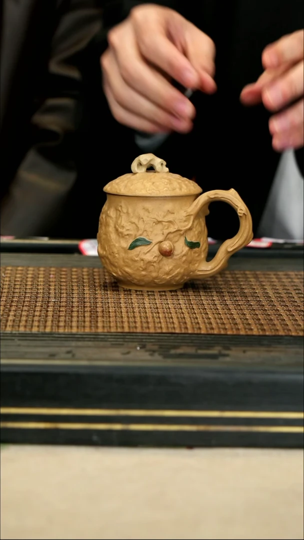 【闪购商品】紫砂茶壶LZY125盖杯 寿桃