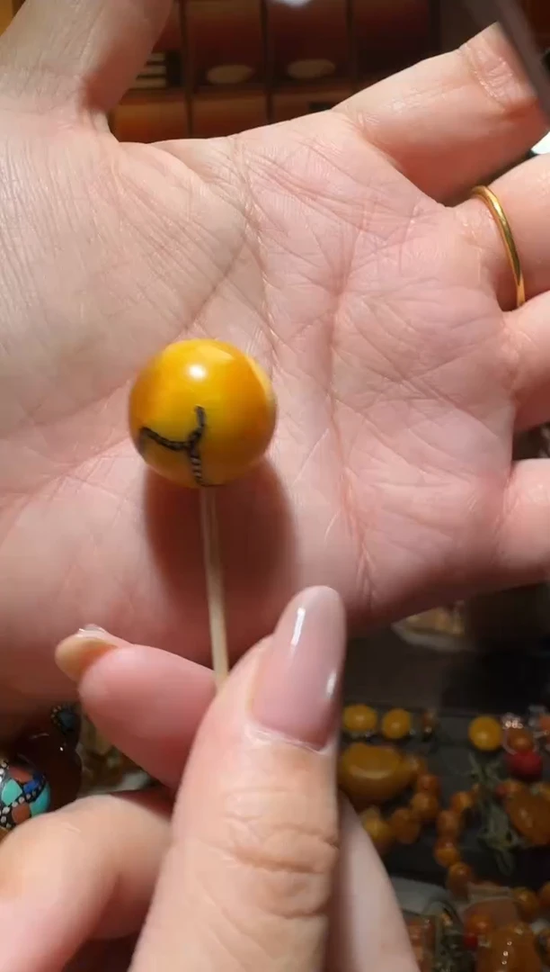 蜜蜡颈饰未镶嵌林562天然蜜蜡珠宝奇石全都保真