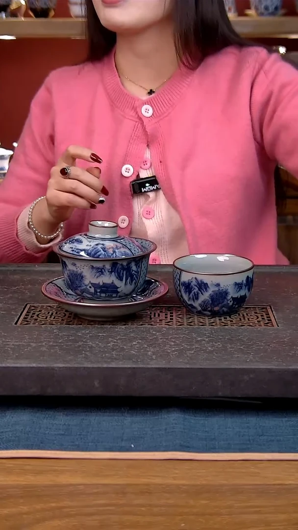简装家用款2件套 老陶泥开片纹陶瓷茶具