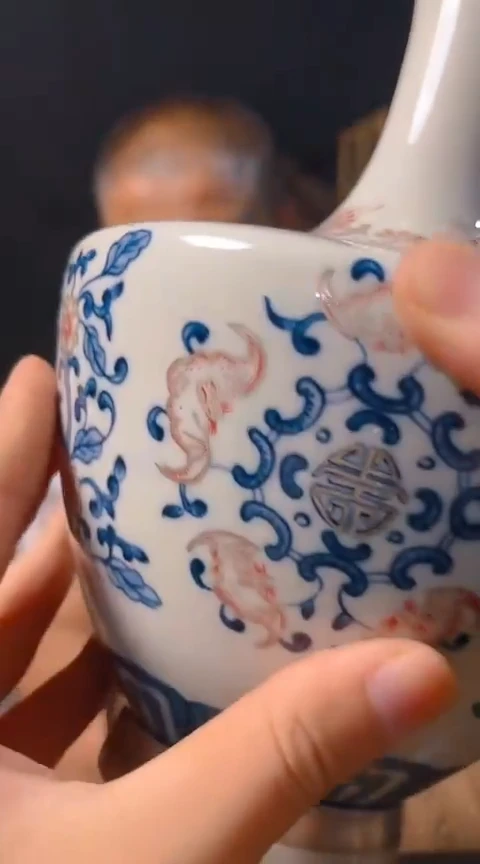 摆件景德镇陶瓷青花摆件65