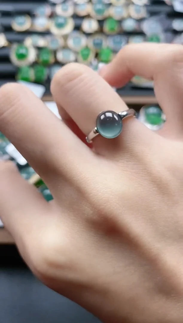 【闪购商品】翡翠戒指银S925镶嵌51511