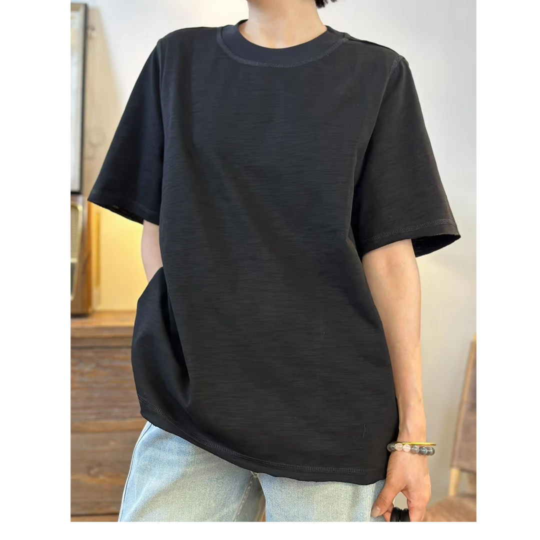 HALUNGLE/海伦格丽  72169  时尚休闲圆领短袖上衣