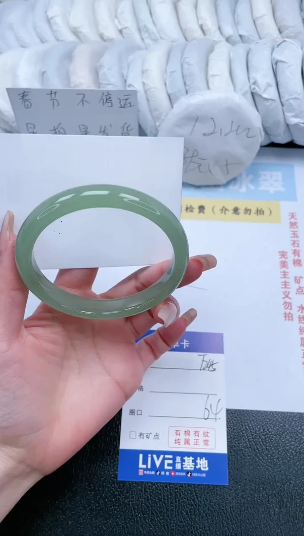 【闪购商品】石英质玉手镯未镶嵌T245-64